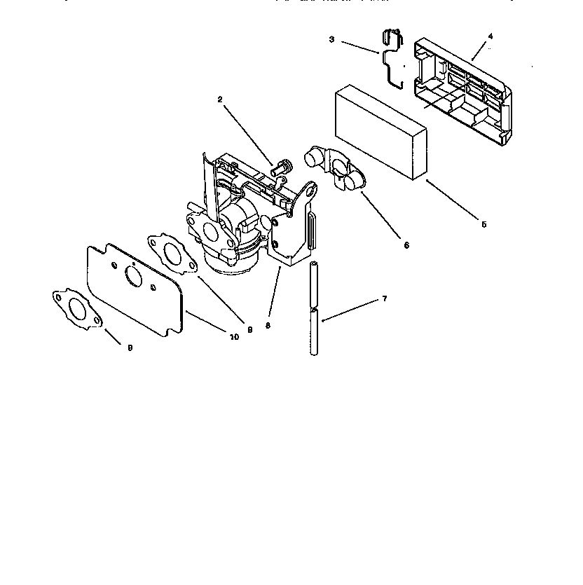 Engine Assembly 3 Diagram and Parts List for 10227 7900001 AND UP Lawn Boy Lawn Mower